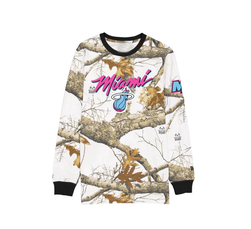 Men 2025 NBA Miami Heat long sleeve T shirts style 1